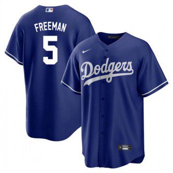 Men Los Angeles Dodgers #5 Freddie Freeman Royal Nike Cool Base 2022 MLB Jersey->los angeles dodgers->MLB Jersey
